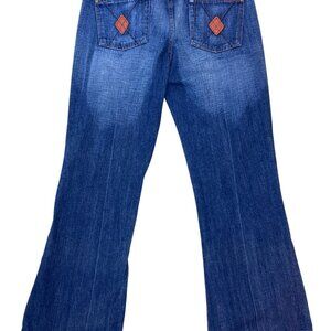 7 For All Mankind Dojo Women's Size 30 Flare Jeans Dark Wash Wide Leg 703795